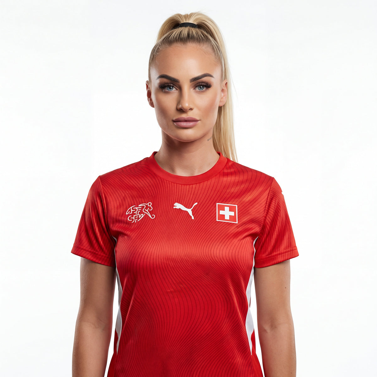 Camisa Switzerland Feminino Home Jogador World Cup 2026