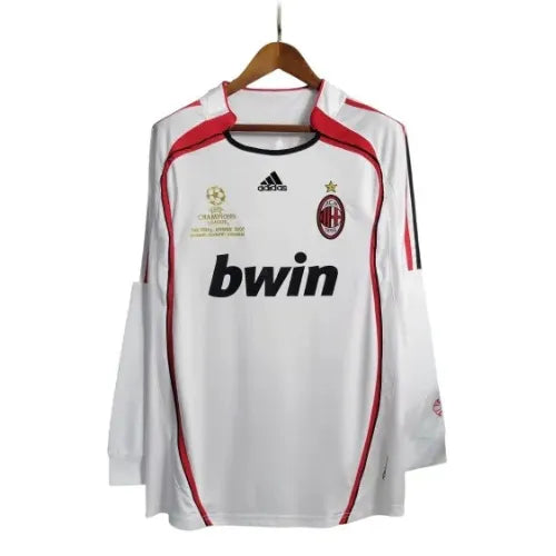 Camisa Retrô Milan II 2006/07 Branca Manga Longa - Oliver Company