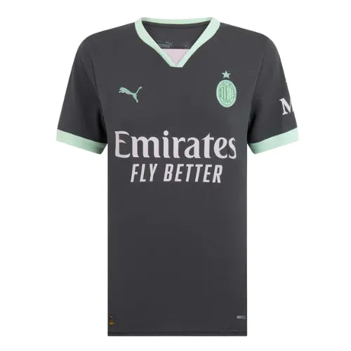 Camisa Milan III 2024/25 Cinza Feminina - Torcedor
