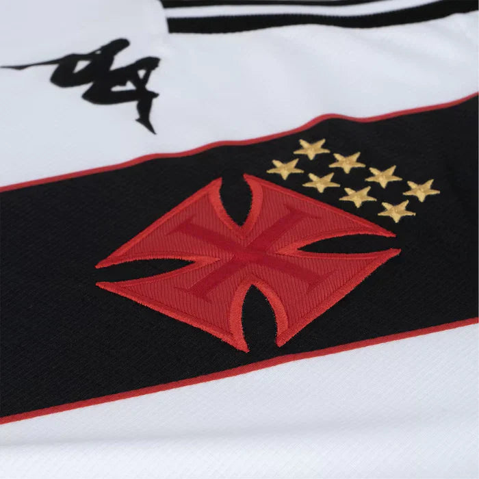 Camisa Vasco II 2024/25 Branca e Preta Feminina - Torcedor