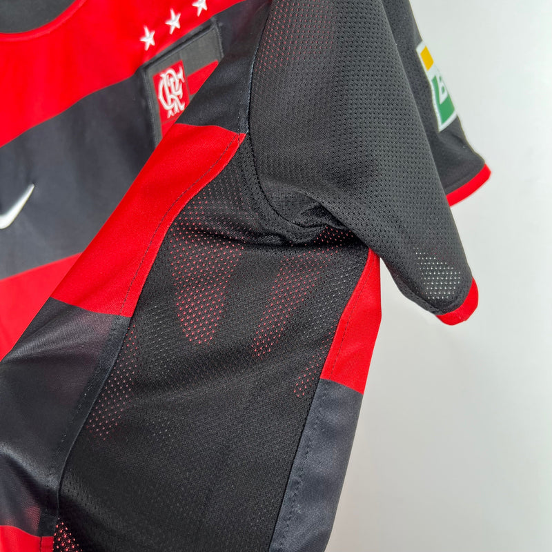 Camisa Flamengo Retrô 00/01 - Vermelha e Preta