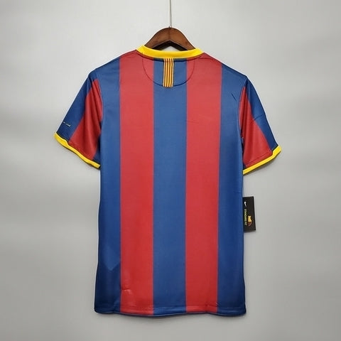 Camisa Barcelona Retrô 2010/2011 Azul e Grená  Nike
