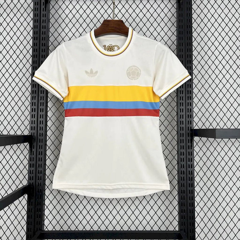 Camisa Feminina Colômbia 24∕25 100th Anniversary