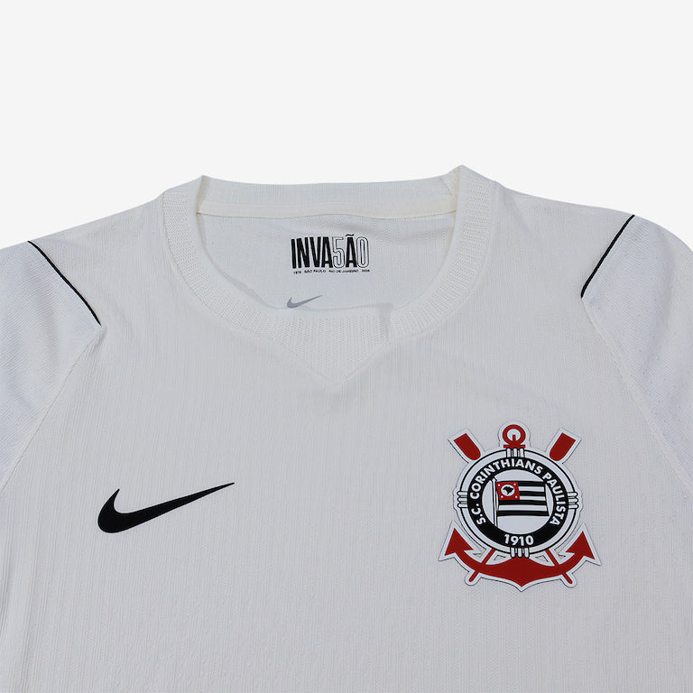 Camisa Corinthians I 2026/27 Branca Jogador - detalhes de acabamento 2
