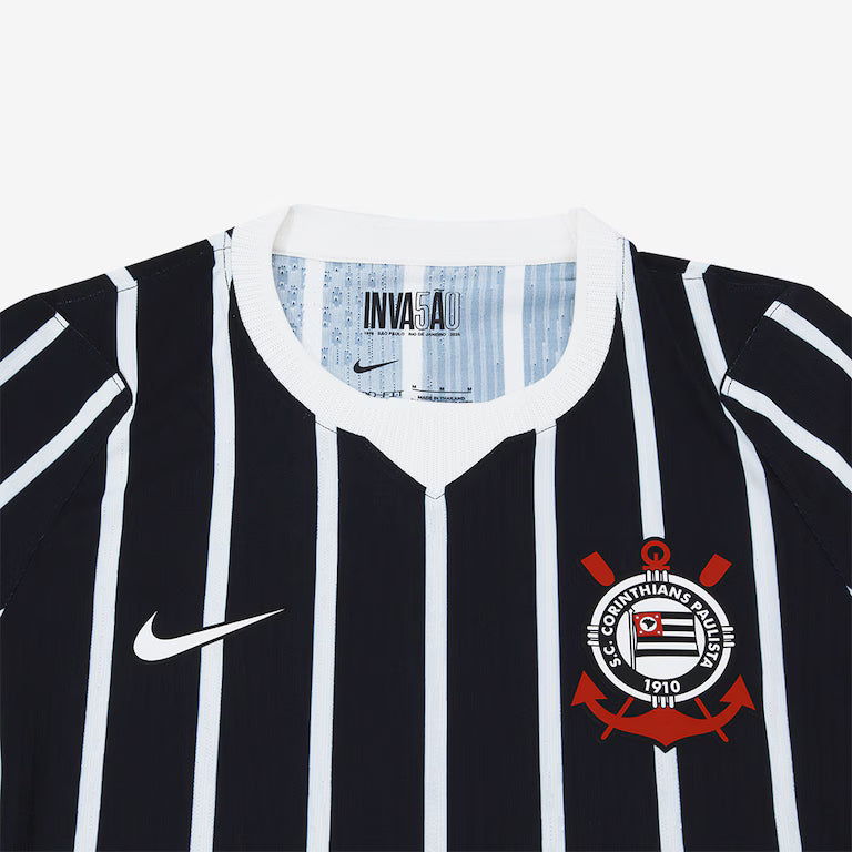 Camisa Corinthians II 2026/27 Preta Jogador - detalhes de acabamento 2