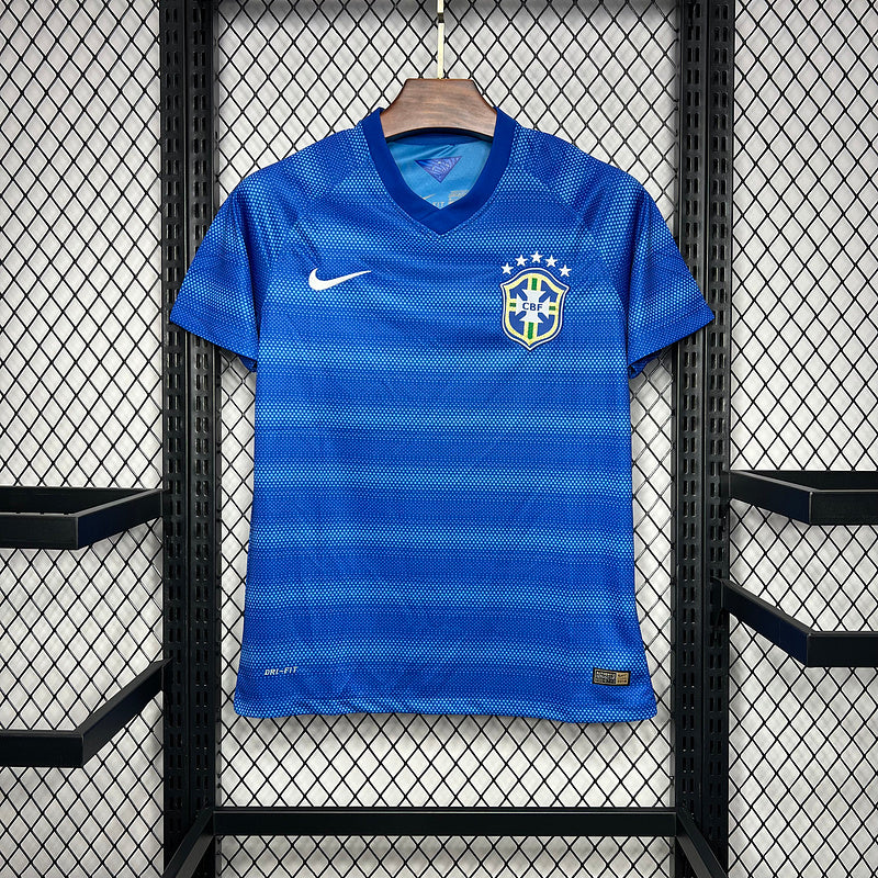 Retro Brazil 2014 Away Retro Jersey(B817)