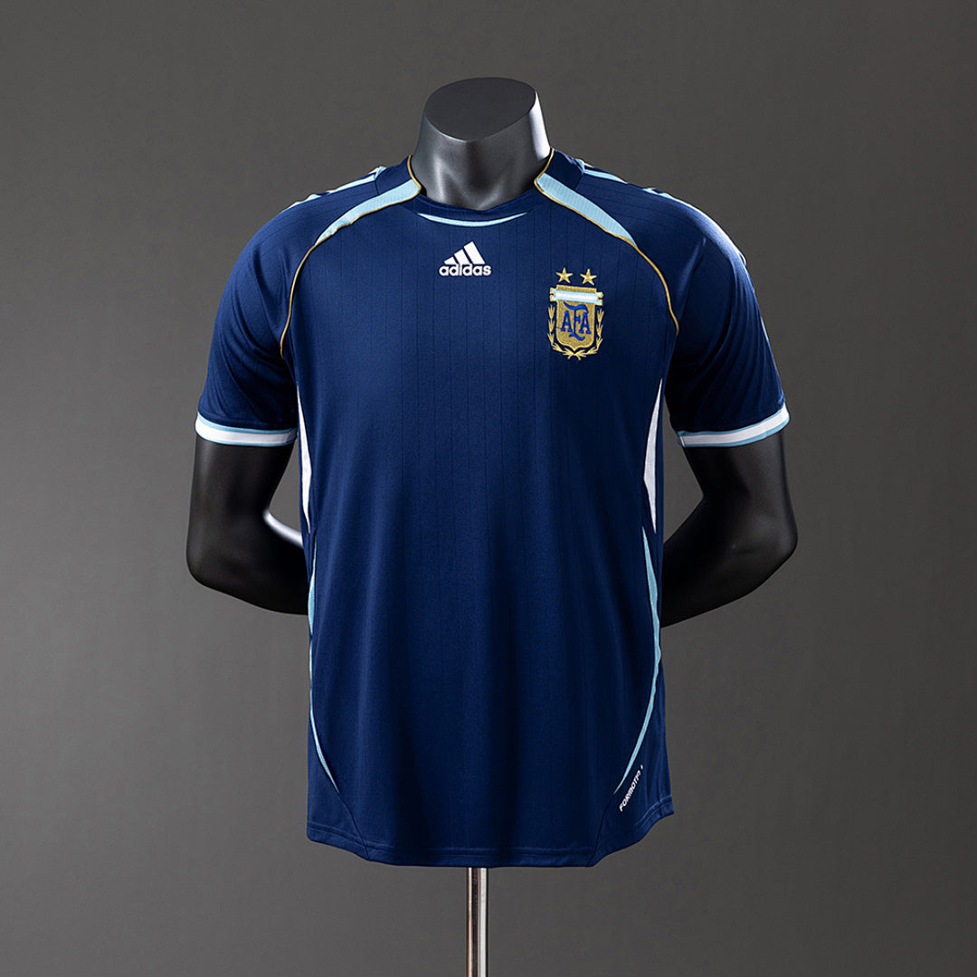 Argentina 2006 Away Player Version Retro Jersey S-3XL(6F51)