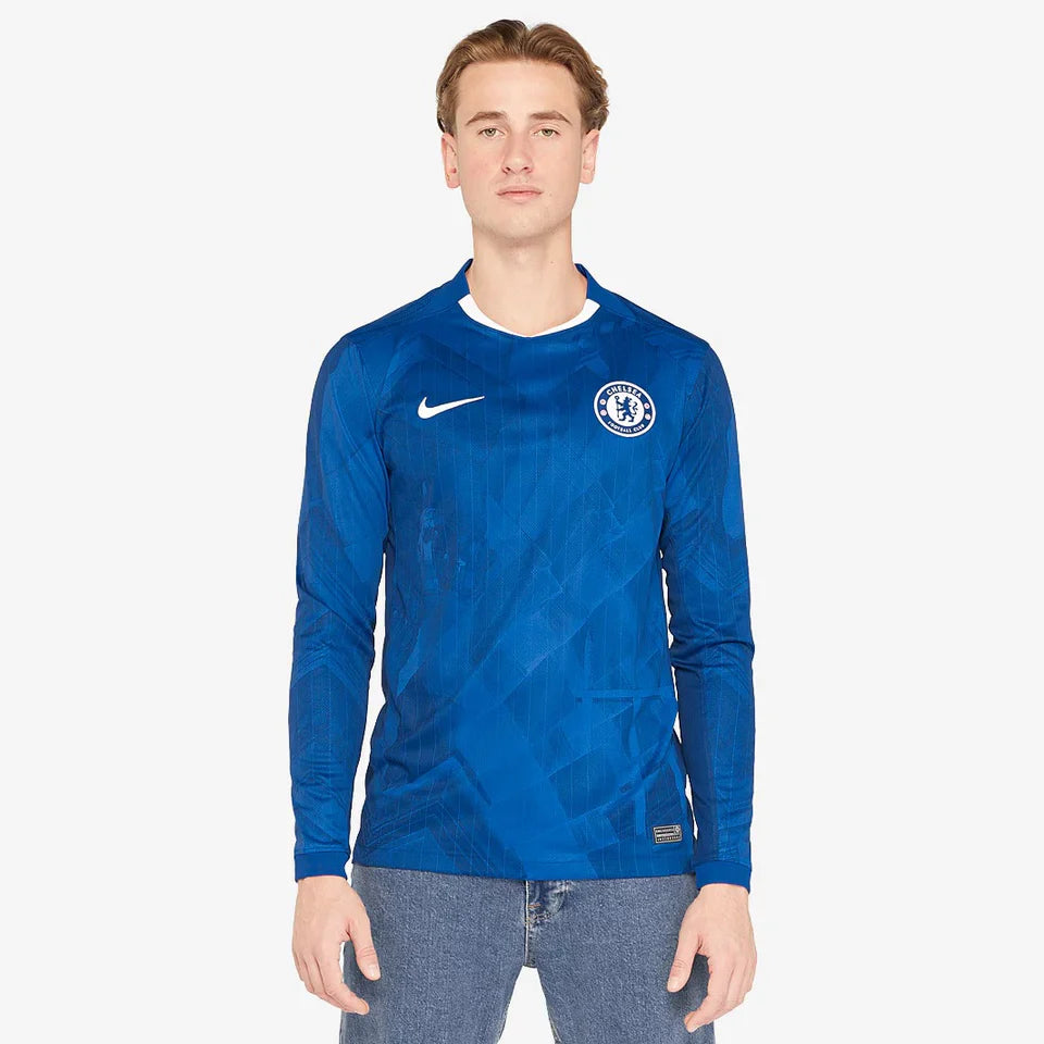 Camisa Chelsea I 2025/26 Nike Manga Longa Torcedor