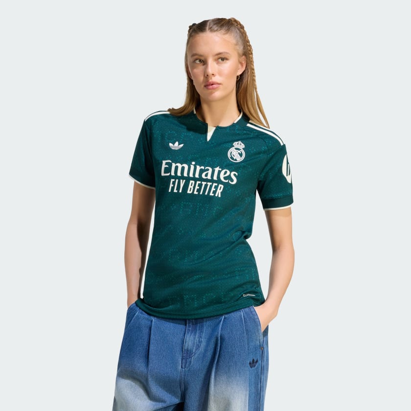 Camisa Real Madrid Away 26/27 s/n Torcedor Adidas Feminina - Verde