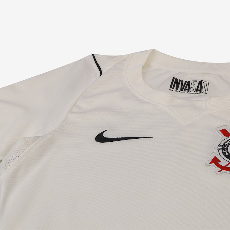 Kit Infantil Corinthians I 2026/27 Branco Camisa e Shorts - outro ângulo