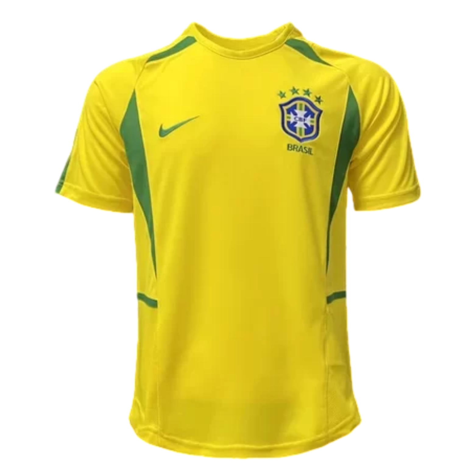 Camisa Brasil Home 2002 Retrô - Amarela
