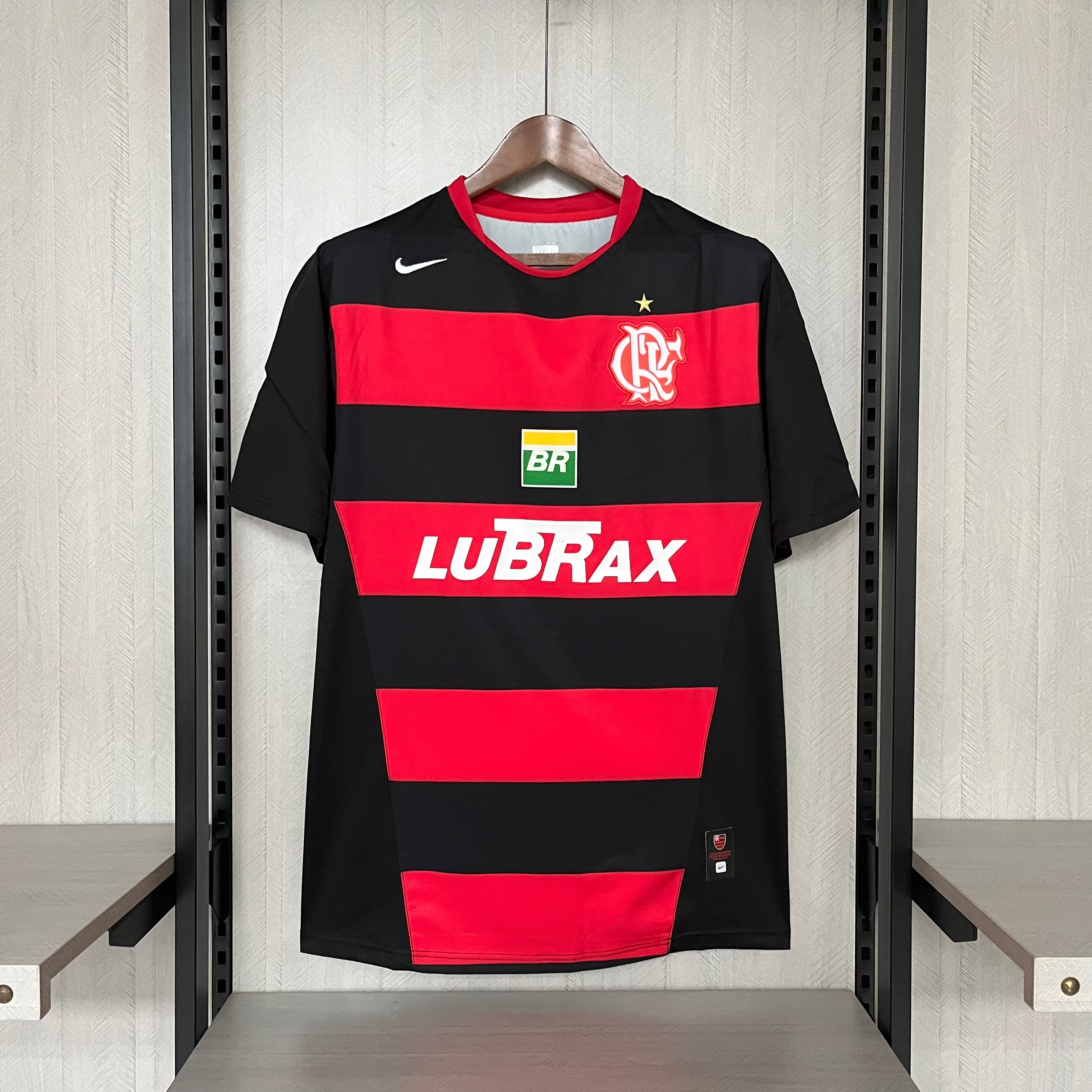 Camisa Flamengo Retrô 2005/06  Vermelha e Preta