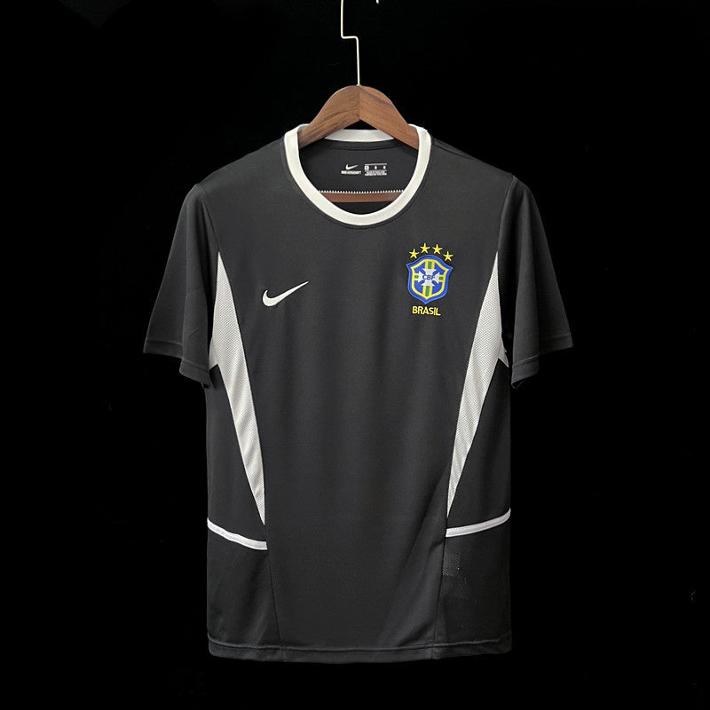 Camisa Retrô Brasil Goleiro 2002 Preta