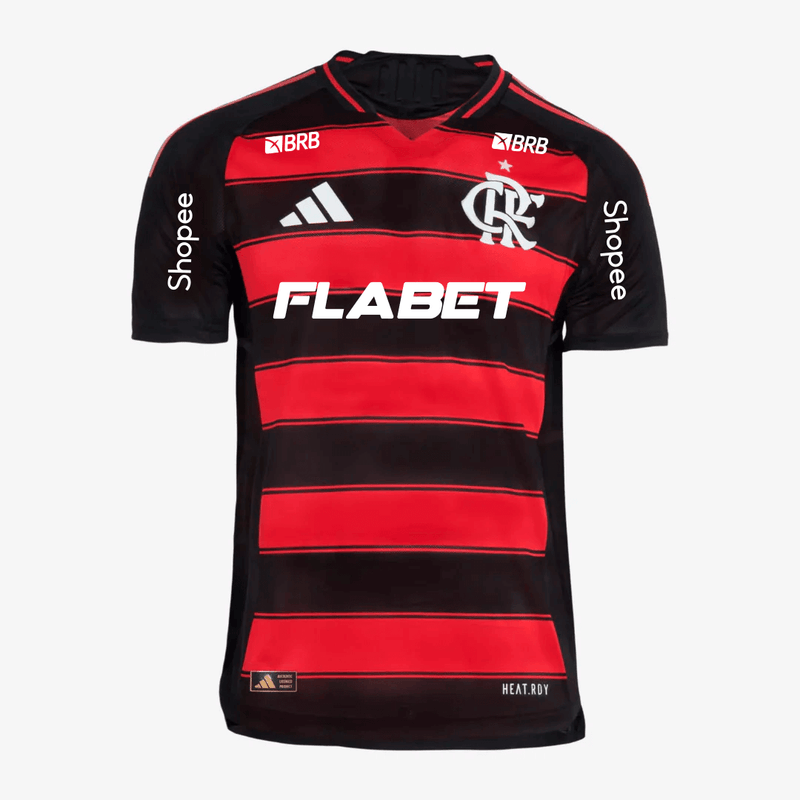 Camisa Adidas Flamengo 2025/26 I Jogador Com Patrocínios