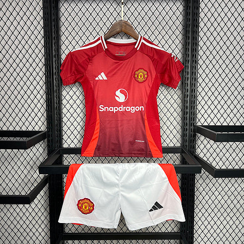 Kids Manchester United 2024∕25 Home Kids Kit(4F4C)