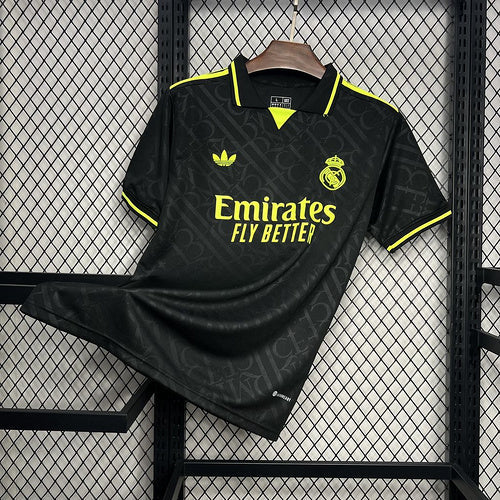 Real Madrid 2024∕25  X BLACK AND NEON UNIQUE Jersey (92D8)