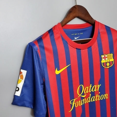 Camisa Barcelona Retrô 2011/2012 Azul e Grená  Nike