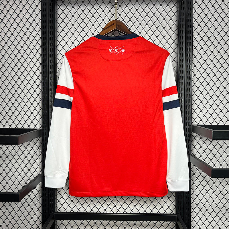 Retro Arsenal 2012∕13 Home Long Sleeves Retro Jersey(A0E8)