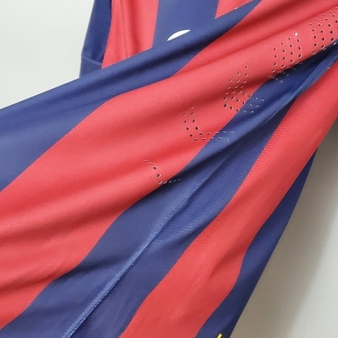 Camisa Barcelona Retrô 2014/2015 Azul e Grená  Nike