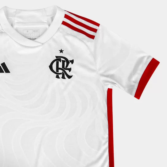 Camisa Feminina Flamengo Away II 24/25  Branco