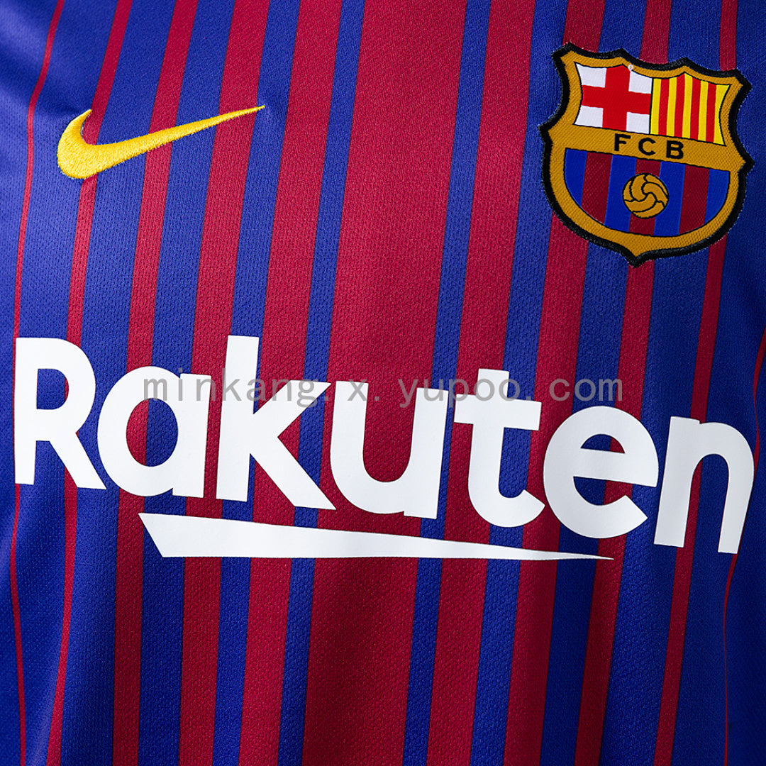 Barcelona 17∕18 Home Retro Jersey S-XXL(B1D3)