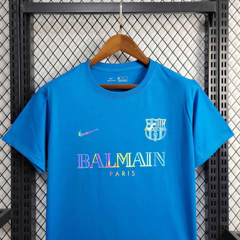 Camisa Barcelona x Balmain 24/25 s/n° Torcedor   Azul