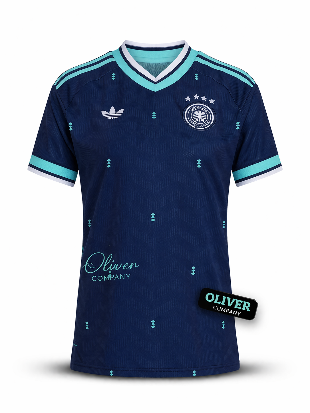 Camisa Seleção Alemanha Away 2026 s/nº Tocedor Adidas Originals Feminina - Azul