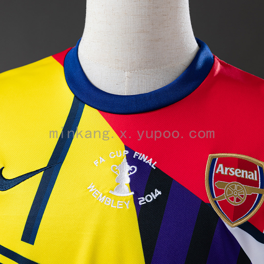 Arsenal 2014 Anniversary Edition Retro Jersey S-XXL(1B8B)