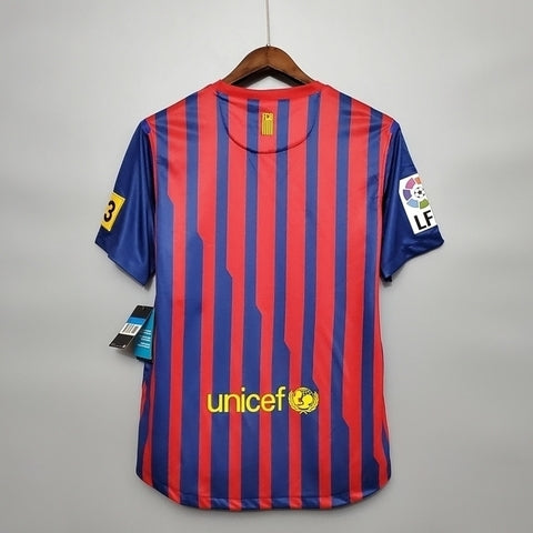 Camisa Barcelona Retrô 2011/2012 Azul e Grená  Nike