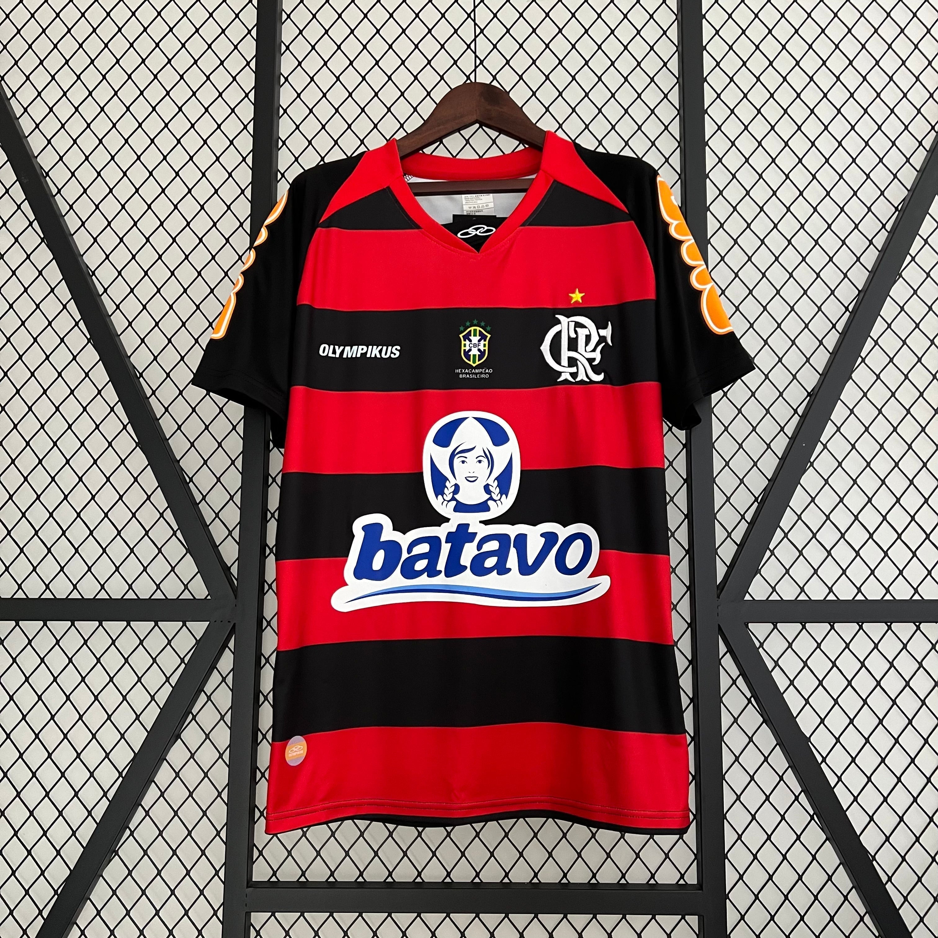 Camisa Flamengo Retrô 2010  Vermelha e Preta