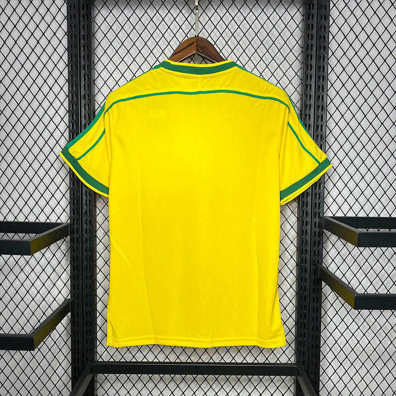 Retro Brazil 1998 Home Retro Jersey(6C32)