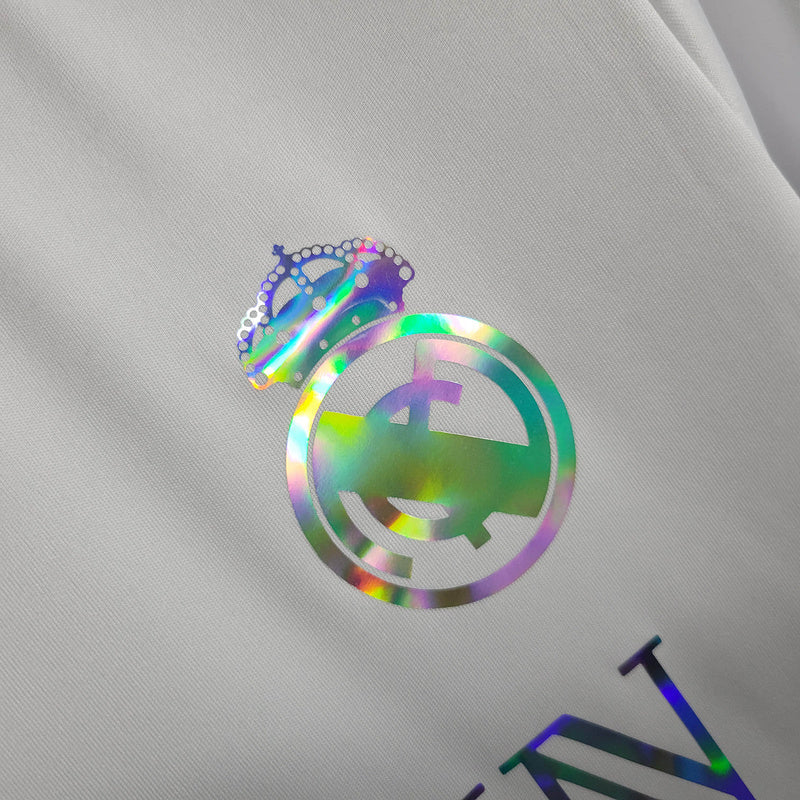 Camisa Edição Especial Balmain Real Madrid 23/24 Adidas - Branco Refletivo