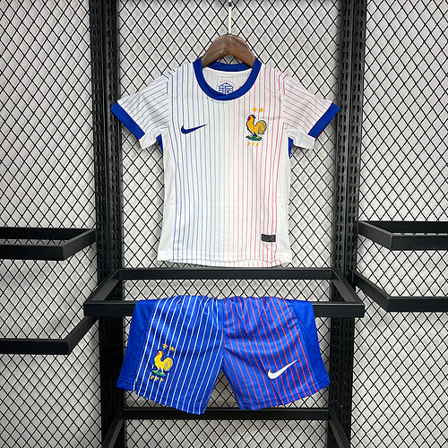 Kids France 2024∕25 Euro Away Kids Kit(E18A)