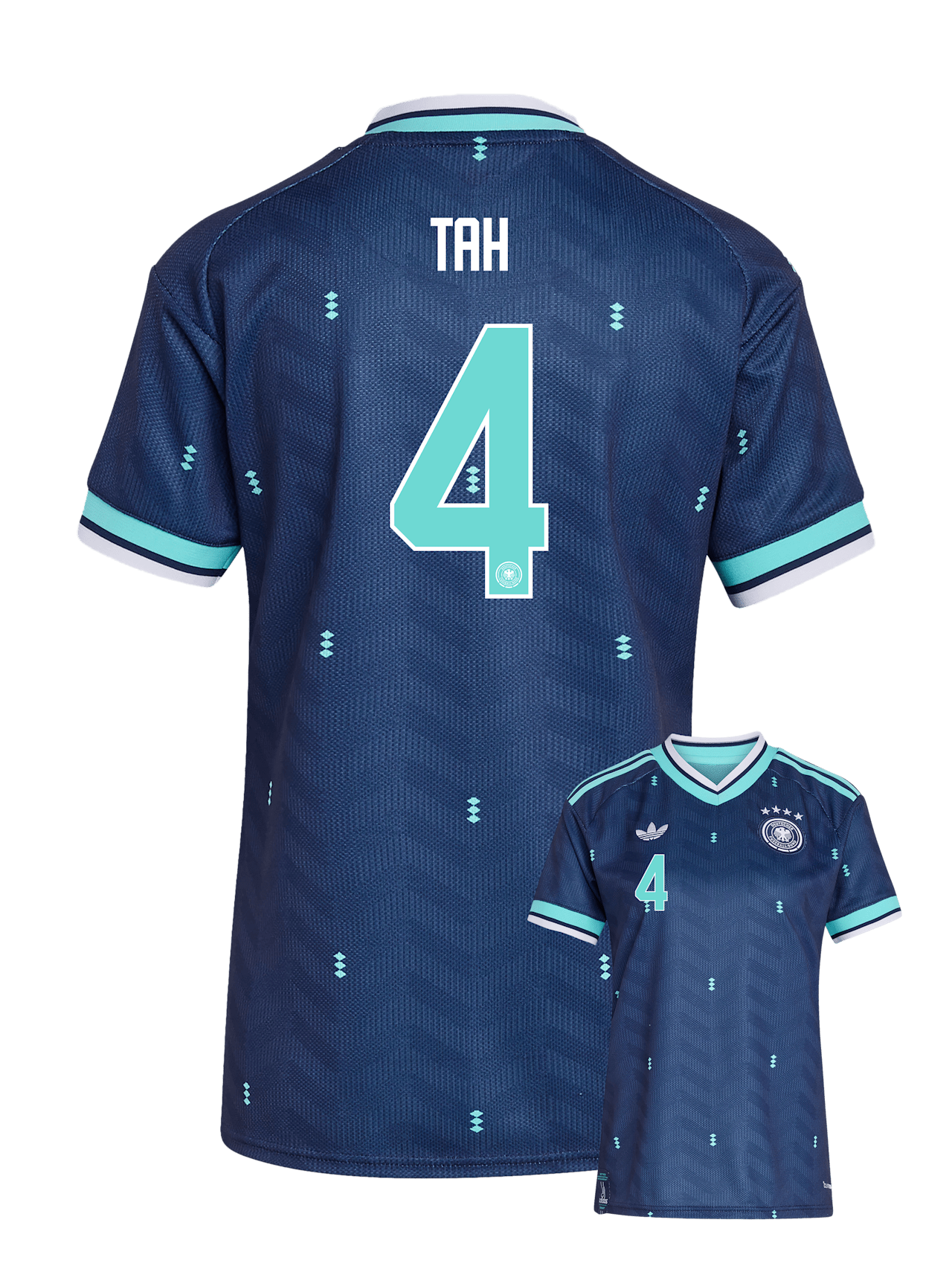 Camisa Seleção Alemanha Away 2026 s/nº Tocedor Adidas Originals Feminina - Azul