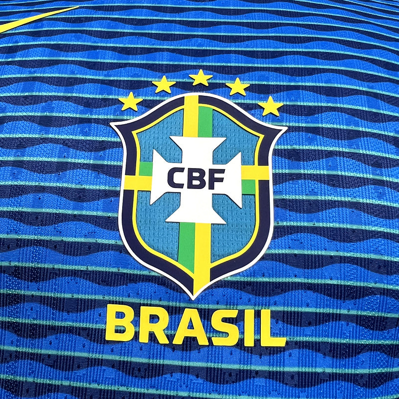 Player Brazil 2024∕25 Away Jersey – Player Version S-XXXXL(ED39)