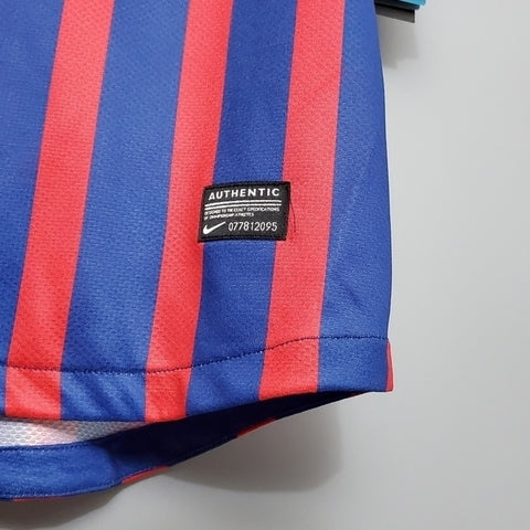 Camisa Barcelona Retrô 2011/2012 Azul e Grená  Nike