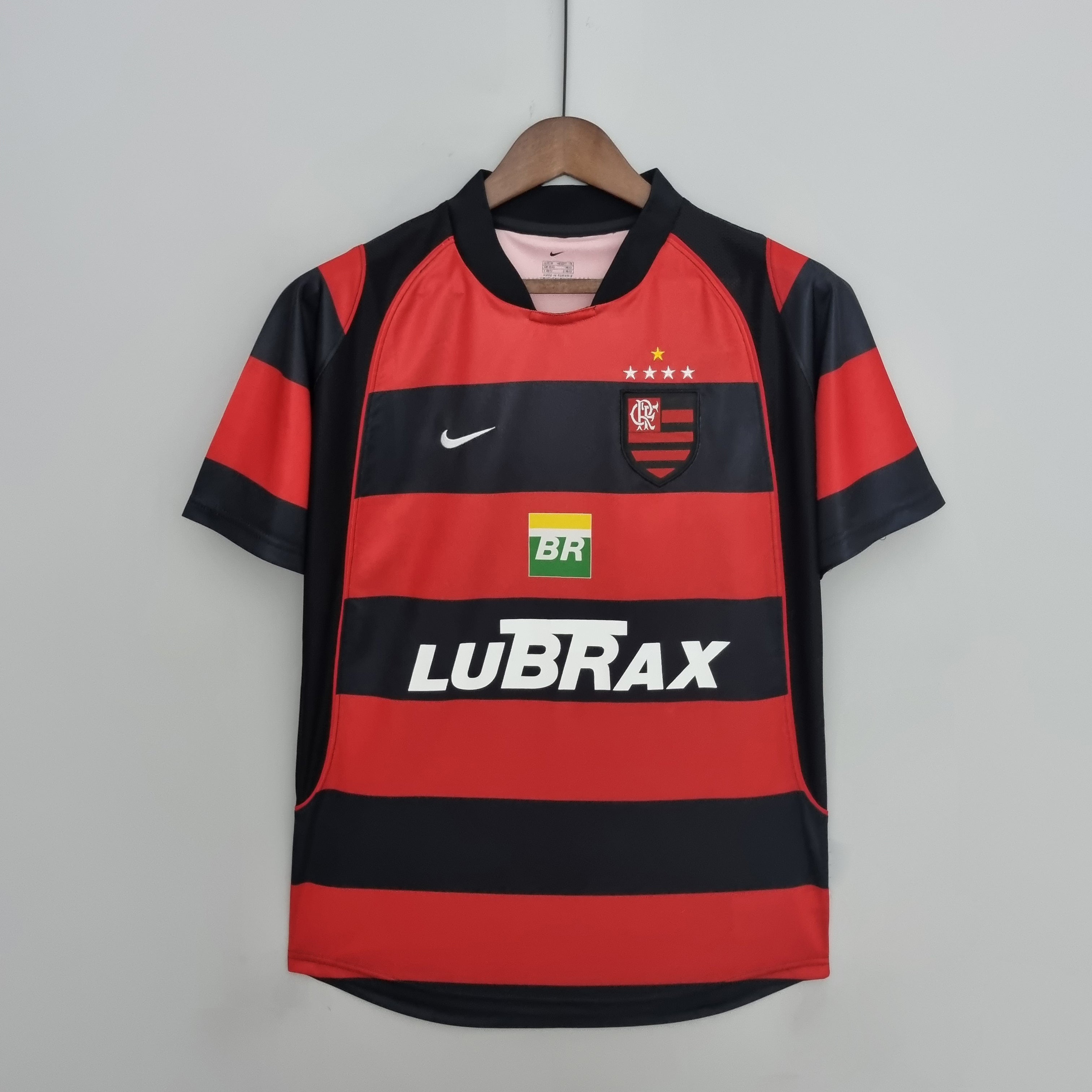 Camisa Flamengo Retrô 03/04  Vermelha e Preta