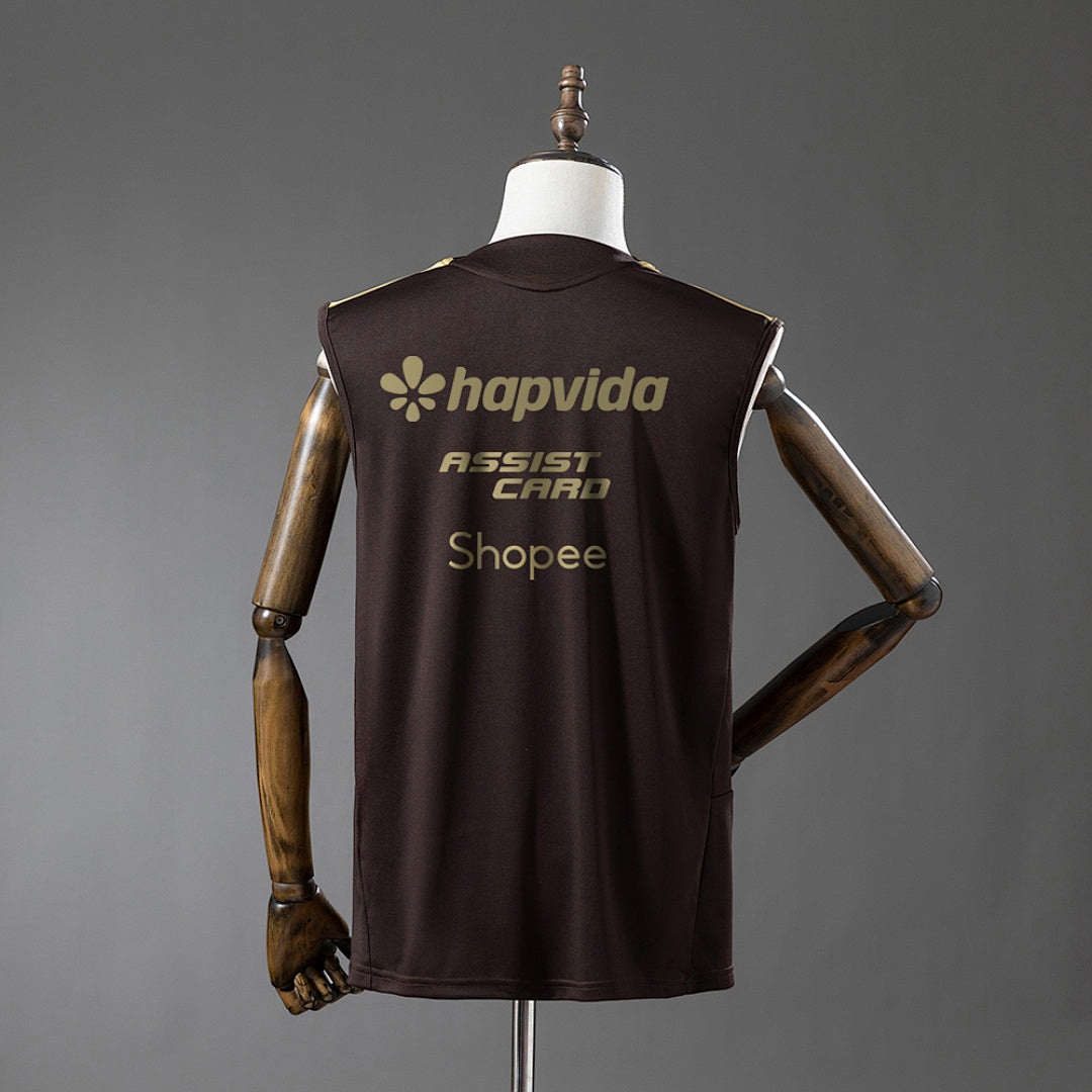 Flamengo 26∕27 All Sponsored Training - Brown Vest Jersey S-4XL(4FC8)