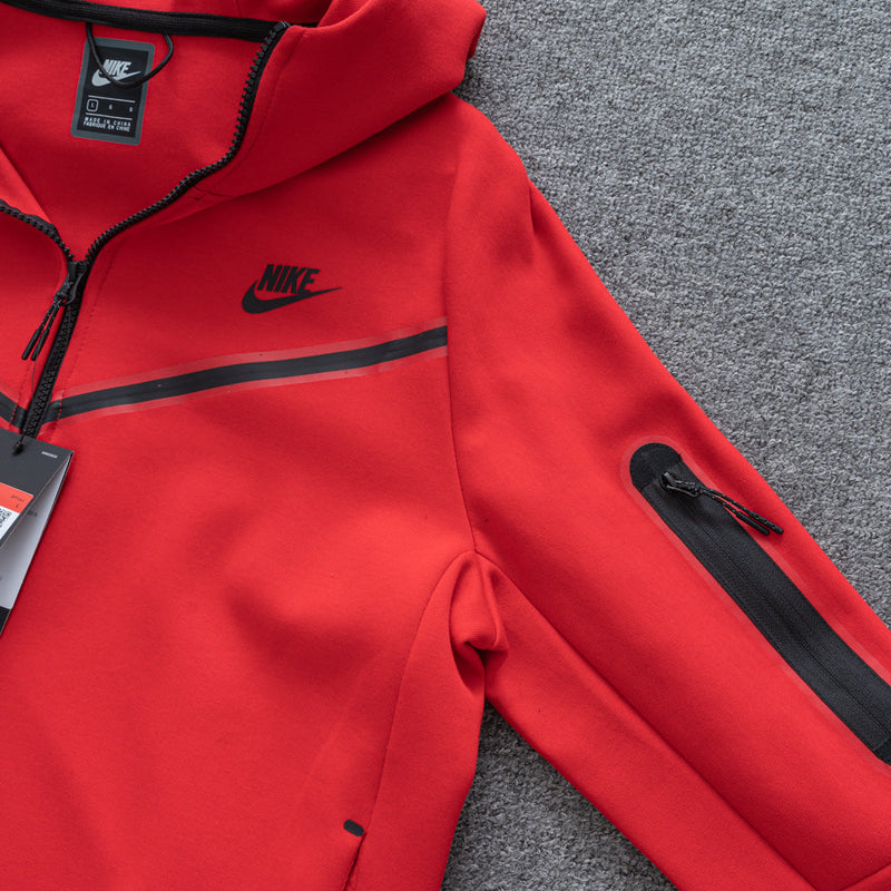 Conjunto Tech Fleece - Vermelho