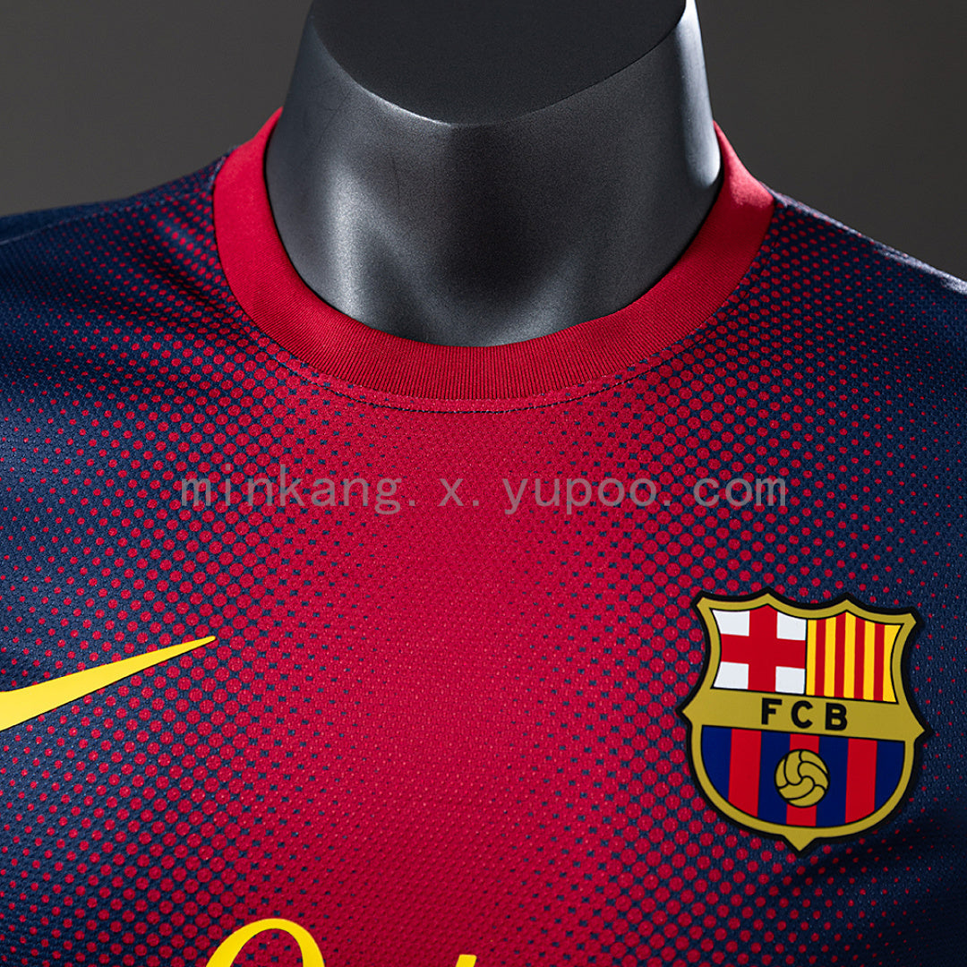 Barcelona 12∕13 Home Player Version Retro Jersey S-3XL(4FEE)