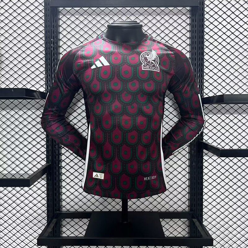 Mexico 2024∕25 Home Long Sleeves Jersey – Player Versi(2FD7)