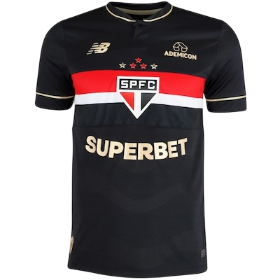 Camisa Tricolor Third 25/26 - Preta (PRÉ-VENDA)