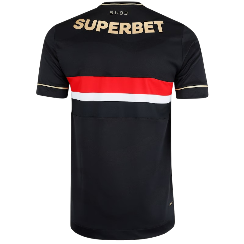Camisa Tricolor Third 25/26 - Preta (PRÉ-VENDA)