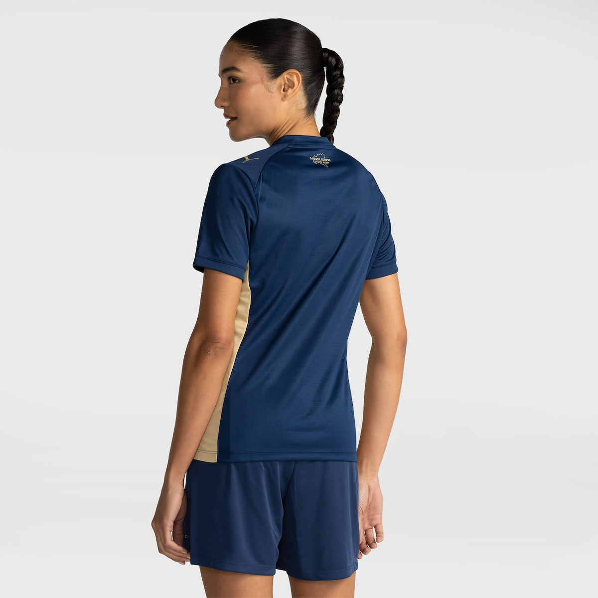 Camisa Bahia III 2026/27 Azul-Marinho e Dourada Feminina Torcedor - outro ângulo