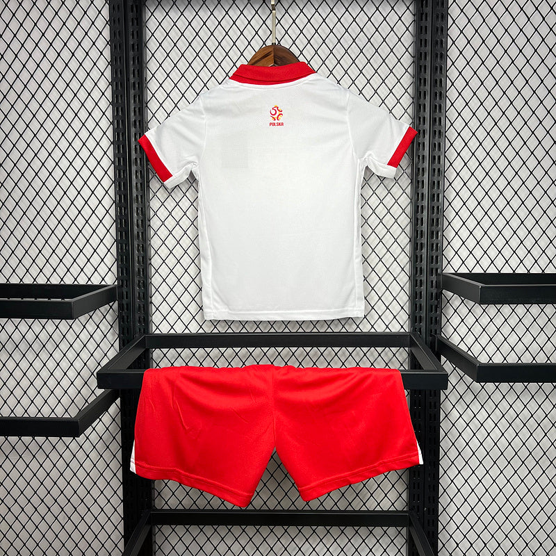 Kids Poland 2024∕25 Euro Home Kids Kit(95BA)