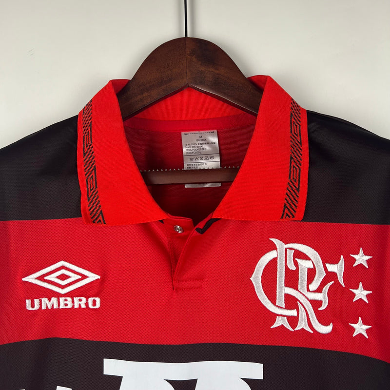 Camisa Flamengo Retrô 1990 - Vermelha e Preta