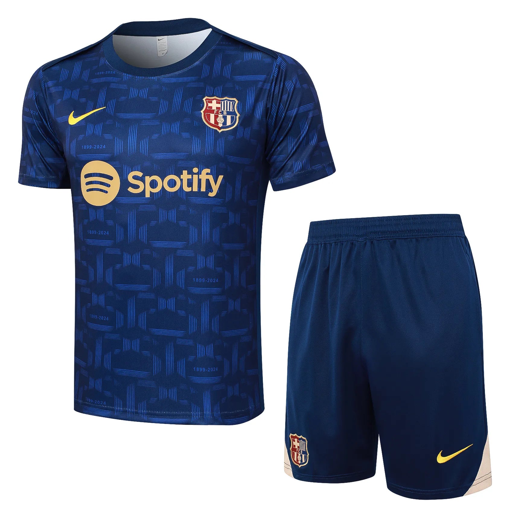 Conjunto Barcelona Treino 24/25 - Azul Escuro