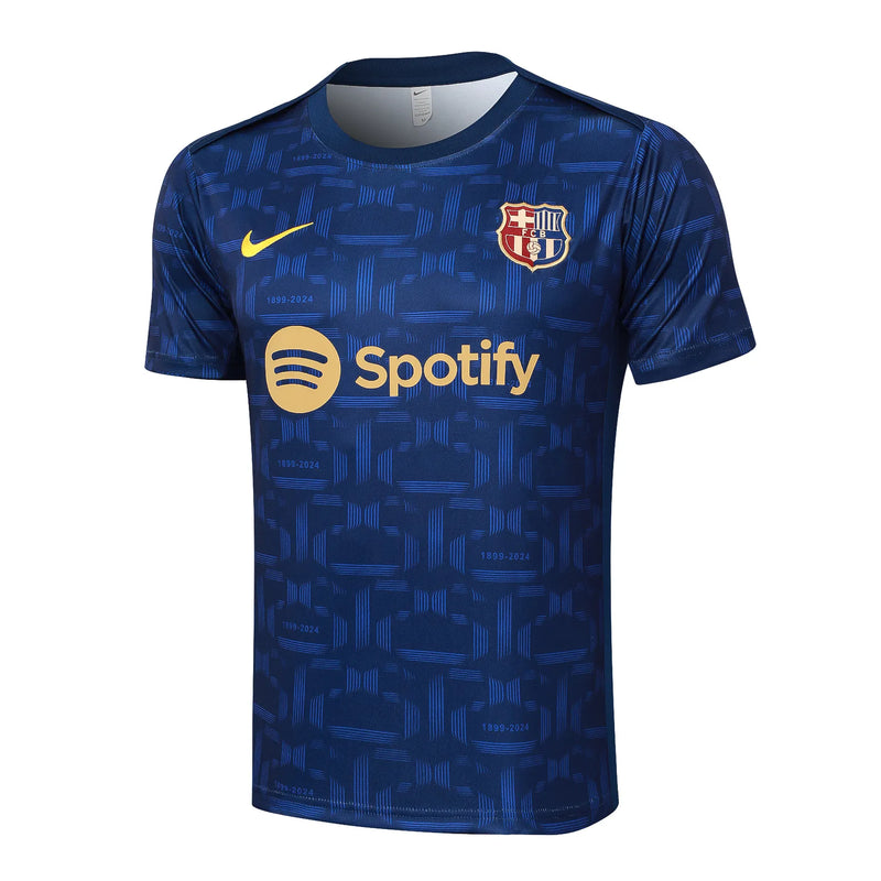 Conjunto Barcelona Treino 24/25 - Azul Escuro