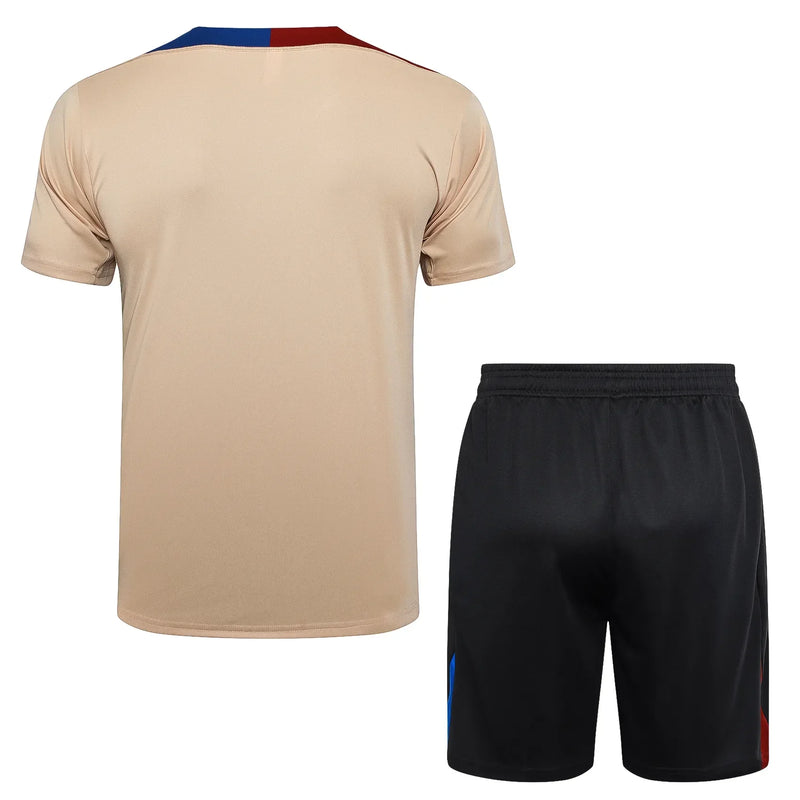 Conjunto Barcelona Treino 24/25 - Bege