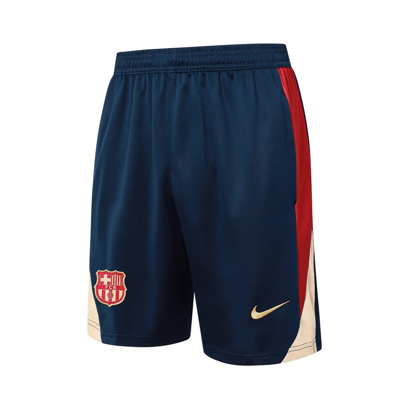 Conjunto Barcelona Treino Regata 24/25 - Azul e Vermelho